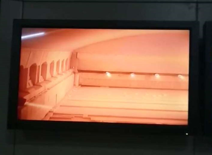 Furnace wall high temperature industrial TV system